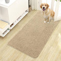 OLANLY Dog Door Mat for Muddy Paws 44x24, Absorbs Moisture and Dirt, Absorbent Non-Slip Washable Doormat, Quick Dry Chenille Mud Mat for Dogs, Entry Indoor Entryway Carpet for Inside Floor, Beige