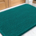 OLANLY Dog Door Mat for Muddy Paws 32x20, Absorbs Moisture and Dirt, Absorbent Non-Slip Washable Doormat, Quick Dry Chenille Mud Mat for Dogs, Entry Indoor Entryway Carpet for Inside Floor, Lake Blue