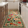 Rugcomf Runner Rug for Hallways Kitchen Rug Non Slip 2'6''x8' Washable Runner Rugs with Rubber Backing Soft Floral Carpet Runner for Hallways, Kitchen, Laundry, Bedroom, Bathroom(Green)