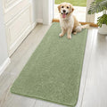 OLANLY Dog Door Mat for Muddy Paws 70x32, Absorbs Moisture and Dirt, Absorbent Non-Slip Washable Doormat, Quick Dry Chenille Mud Mat for Dogs, Entry Indoor Entryway Carpet for Inside Floor, Sage Green