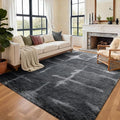Area Rugs for Living Room, 6x9 Feet Soft Fluffy Shagg Plush Rug High Pile Large Non-Slip Floor Carpet for Bedroom Nursery Kids Home Dorm Decor Grey Star