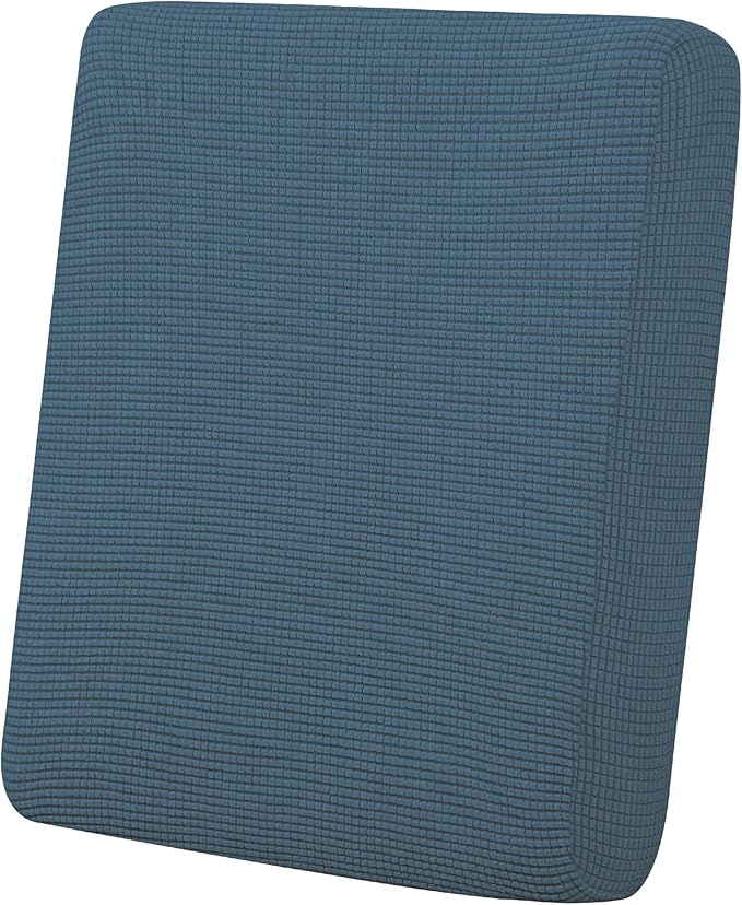 Easy-Going Stretch Chair Cushion Cover Sofa Cushion Furniture Protector Sofa Seat Sofa Slipcover Sofa Cover Soft Flexibility with Elastic Bottom(Chair Cushion, Bluestone)