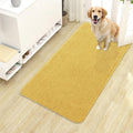 OLANLY Dog Door Mat for Muddy Paws 40x24, Absorbs Moisture and Dirt, Absorbent Non-Slip Washable Doormat, Quick Dry Chenille Mud Mat for Dogs, Entry Indoor Entryway Carpet for Inside Floor, Yellow