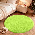 Green Lime Round Rugs for Bedroom – 4ft
