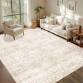 4x6 Area Rugs for Living Room: Washable Rug Soft Vintage Boho Medallion Carpet Indoor Non-Slip Stain Resistant Large Carpets for Bedroom Dining Room Farmhouse Nursery Home Office Black Gold