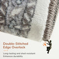 6x9 Soft Area Rugs – Grey, Washable Rug 6x9 with Non Slip
