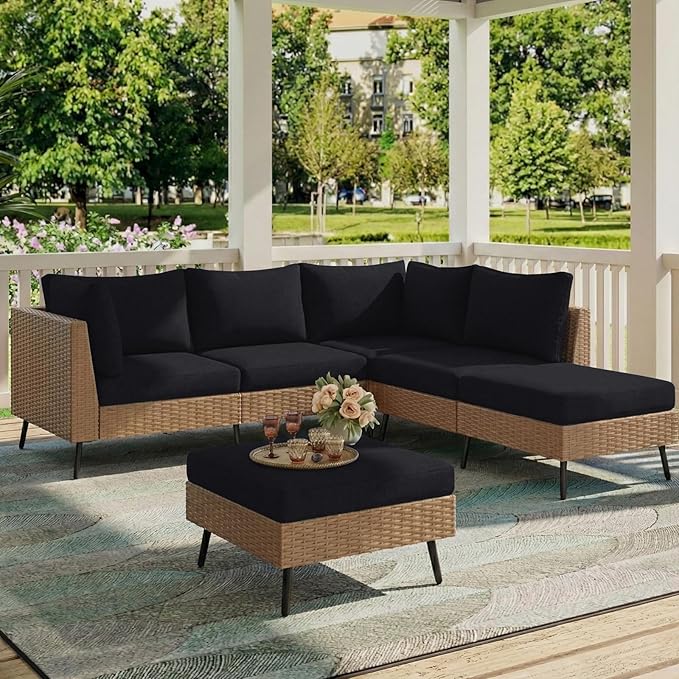 hyha Milk Silk Couch Cushion Covers, Soft Magic Sofa Covers Washable for Cushion Couch, Stretch Sectional Outdoor Cushion Covers for Patio Furniture with Elastic Bottom(Small, Black)