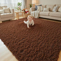 Rugs for Living Room 6x9, Alfombras para Salas Shag Large Plush Soft Area Rug, Shaggy Carpets for Bedroom, Kids Boys Girls Home Decor Aesthetic(Coffee, 6 x 9)