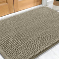 OLANLY Dog Door Mat for Muddy Paws 30x20, Absorbs Moisture and Dirt, Absorbent Non-Slip Washable Doormat, Quick Dry Chenille Mud Mat, Entry Indoor Entryway Carpet for Inside Floor, Warm Taupe
