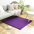 Ashler HOME DECO Ultra Soft Faux Rabbit Fur Chair Couch Cover Area Rug for Bedroom Floor Sofa Living Room Purple 4 x 4 Feet