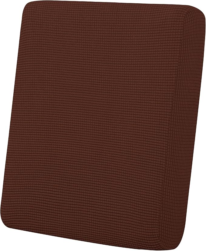 Easy-Going Stretch Cushion Cover Sofa Cushion Furniture Protector Sofa Seat Sofa slipcover Sofa Cover Soft Flexibility with Elastic Bottom(Chair Cushion,Coffee)