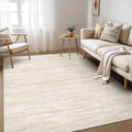 Nakagishi 6X9 Area Rugs Living Room: Washable Large Vintage Rug Neutral Non-Slip Soft Stain Resistant Indoor Carpet for Bedroom Nursery Dining Room Office Playroom - Beige-01