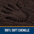 Bath Rugs 47 x 24 Inch Chenille with Rubber Backing, Machine Washable