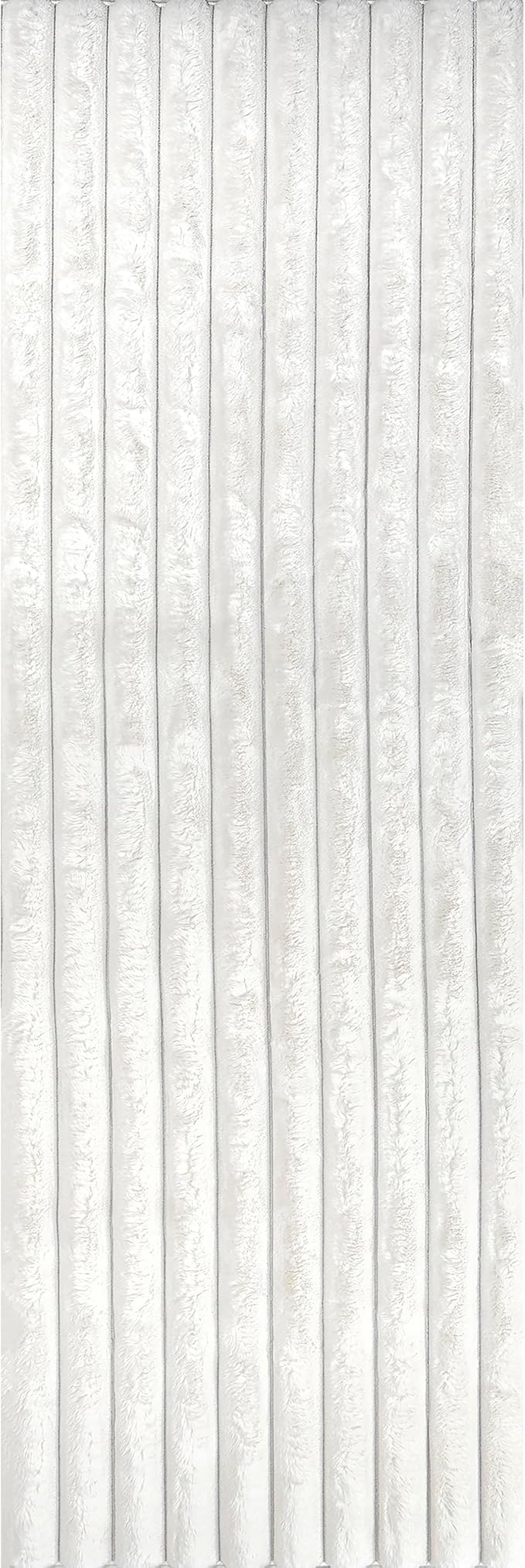 Nuloom SuperiorWash Collection Kai Off-White, 2'6" x 8', Fluffy and Cozy, High Traffic, Stain Resistant, Easy Clean, Durable Washable Runner for Bedroom, Living Room, Dining, Den, Foyer, Entryway