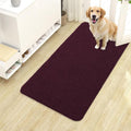OLANLY Dog Door Mat for Muddy Paws 40x24, Absorbs Moisture and Dirt, Absorbent Non-Slip Washable Doormat, Quick Dry Chenille Mud Mat for Dogs, Entry Indoor Entryway Carpet for Inside Floor, Russet
