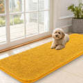 OLANLY Dog Door Mat for Muddy Paws 59x20, Absorbs Moisture and Dirt, Absorbent Non-Slip Washable Doormat, Quick Dry Chenille Mud Mat, Entry Indoor Entryway Carpet for Inside Floor, Golden Yellow