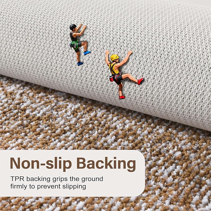 Bathroom Rugs 24x17 Non Slip Washable, Coffee Bath Mat for Bathroom Floor Tub, Soft Absorbent Quick Dry Mats for Shower, Bathtub,Home Decor