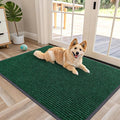 OLANLY Front Door Mat Indoor Outdoor Entrance, Waterproof Heavy Duty Doormat, Fade Resistant, Low Profile, Easy Clean Patio Porch Welcome Floor Mats for Entry, 47x30, Green