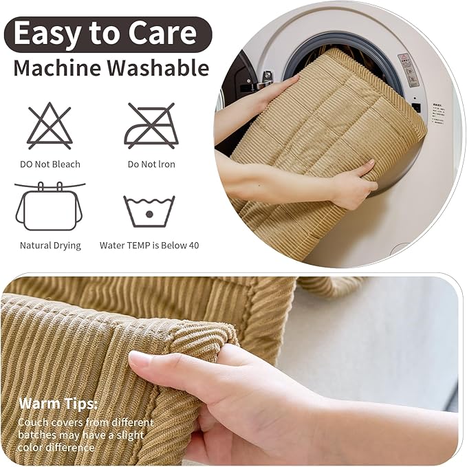 Couch Covers for Dogs Washable, Non Slip Couch Covers for Loveseat Sofa Pet Friendly, Soft Fuzzy Sofa Covers for Pet, Dog Couch Cover Furniture Protector(1PC,Light Brown,27.6"x82.7")