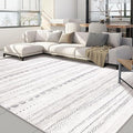 Nakagishi 7x9 Area Rug Living Room: Washable Boho Large Neutral Soft Farmhouse Modern Rugs Stain Resistant Moroccan Non-Slip Indoor Carpet for Bedroom Nursery Kids Playroom Office Dining Room- Gray