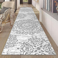 HEBE Hallway Runner Rug 2'x10' Washable Vintage Distressed Area Rugs Non Slip Laundry Rug Runner Boho Floor Carpet Runners for Hallways Entryway Laundry Room Kitchen Bathroom