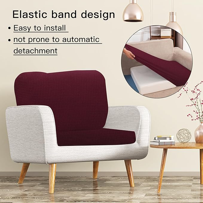 Outdoor Cushion Covers Set,12PCS Patio Furniture Couch Seat Slipcovers, Replacement for Sofa Sectional Chair(Cover，Only)