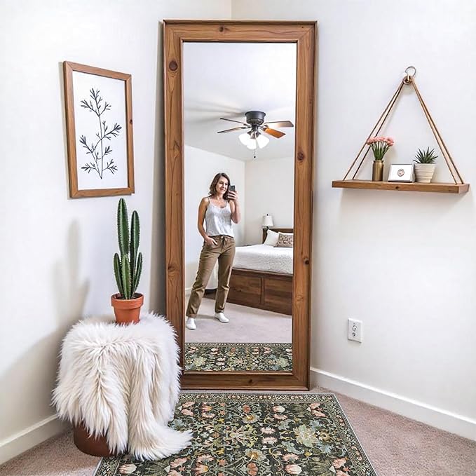 Washable 2x3 Entryway Area Rugs: Vintage Soft Floral Thin Doormat with Non Slip Backing Water Resistant Bathroom Laundry Rug for Kitchen Indoor Carpet for Bedroom Low Pile Floor Mat (2x3,Green)