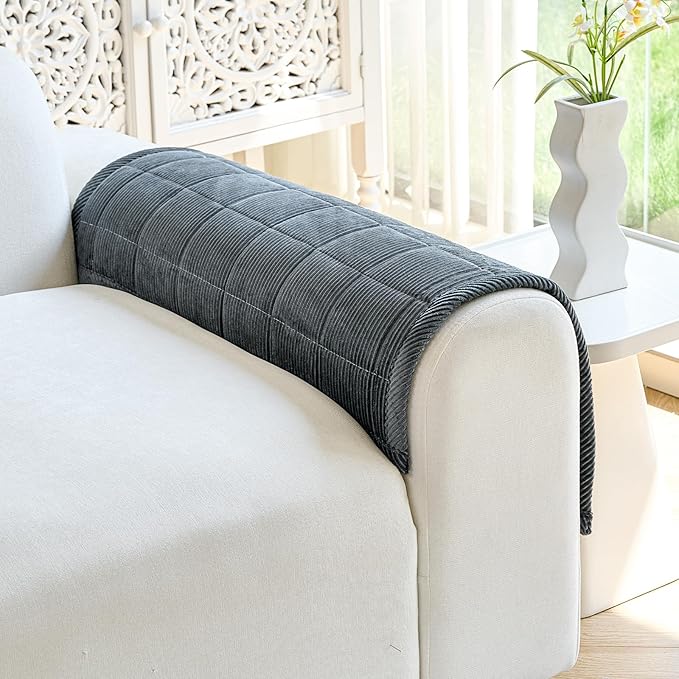 Couch Covers for Dogs Washable, Non Slip Couch Covers for Loveseat Sofa Pet Friendly, Soft Fuzzy Sofa Covers for Pet, Dog Couch Cover Furniture Protector(1PC,Dark Grey,27.6"x27.6")