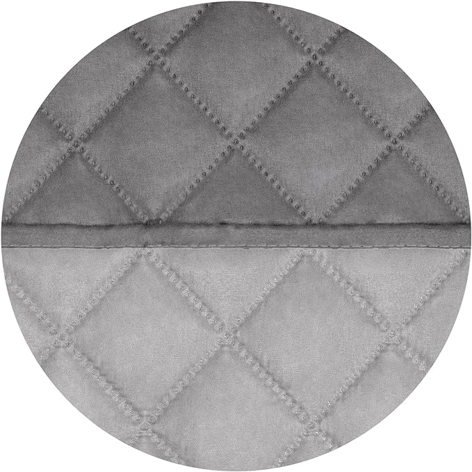 PureFit Reversible Quilted Sofa Cover, Water Resistant Slipcover Furniture Protector, Washable Couch Cover with Non Slip and Elastic Straps for Kids, Dogs, Pets (Oversized Loveseat, Gray/Light Gray)
