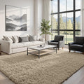6x9 Area Rugs for Living Room Rug: Soft Fluffy Shag Gray Camel Rugs for Bedroom, Non-Slip Large Fuzzy Plush Rug Indoor Floor Carpet for Nursery Kids Boys Girls Room, Dorms, Playroom, Modern Home Decor
