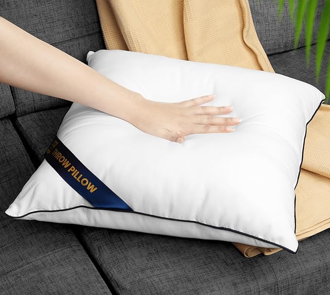 Utopia Bedding Throw Pillow Inserts (Pack of 4, White), 20 x 20 Inches Decorative Indoor Pillows for Sofa, Bed, Couch, Cushion Sham Stuffer