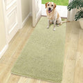 OLANLY Dog Door Mat for Muddy Paws 70x24, Absorbs Moisture and Dirt, Absorbent Non-Slip Washable Doormat, Quick Dry Chenille Mud Mat for Dogs, Entry Indoor Entryway Carpet for Inside Floor, Vanilla
