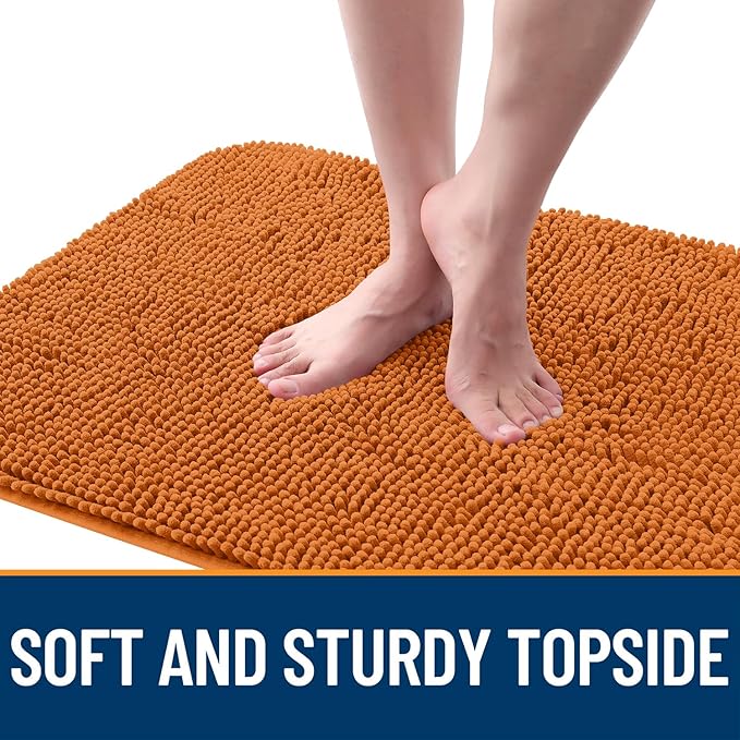 OLANLY Dog Door Mat for Muddy Paws 59x32, Absorbs Moisture and Dirt, Absorbent Non-Slip Washable Doormat, Quick Dry Chenille Mud Mat for Dogs, Entry Indoor Entryway Carpet for Inside Floor, Clay