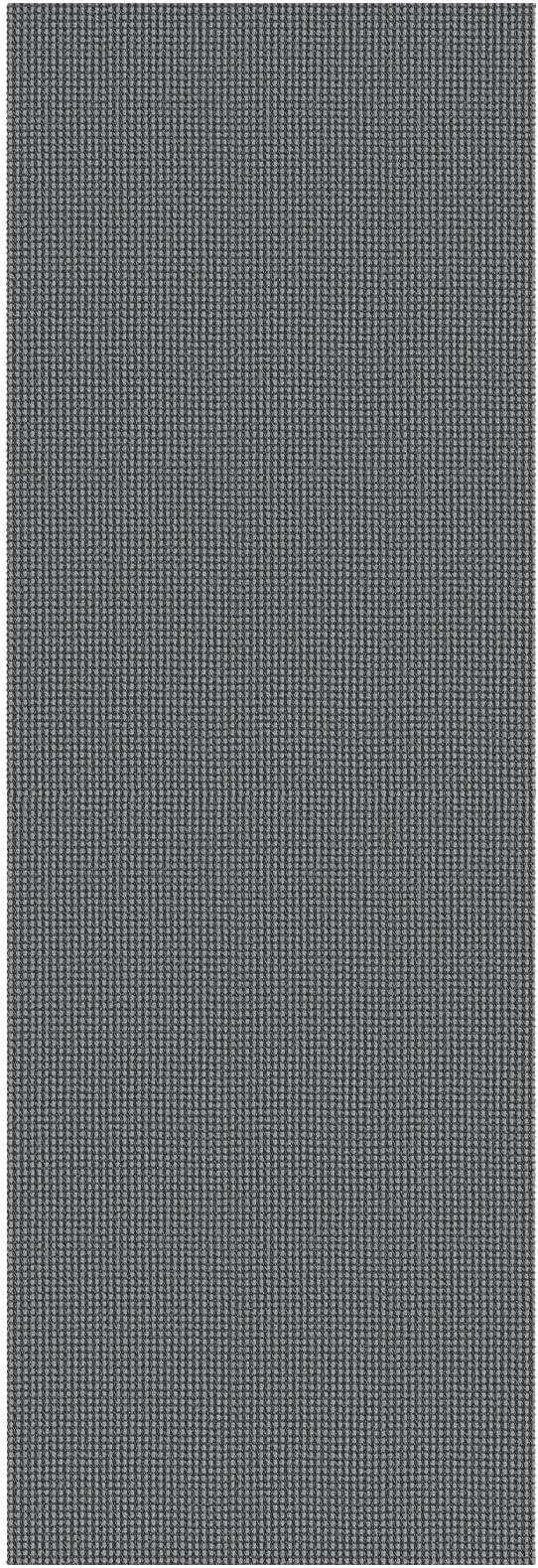 KOZYFLY Runners for Hallways 3x10 ft Washable Kitchen Runner Non Slip Rubber Backed Hallway Rugs Cotton Entryway Runner Rug Floor Carpet for Indoor Hall, Backdoor, Kitchen, Grey/Dark Grey