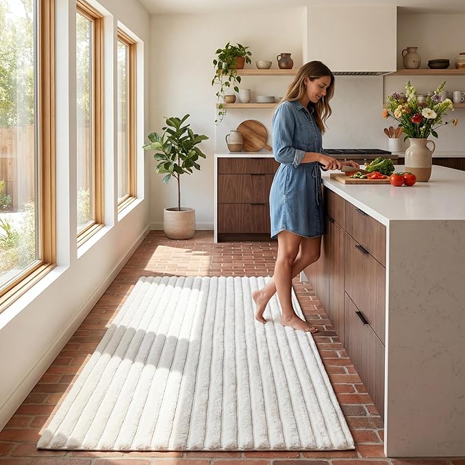 Nuloom SuperiorWash Collection Kai Off-White, 2' x 3', Fluffy and Cozy, High Traffic, Stain Resistant, Easy Clean, Durable Washable Area Rug for Bedroom, Living Room, Dining, Den, Foyer, Entryway