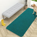 OLANLY Dog Door Mat for Muddy Paws 59x24, Absorbs Moisture and Dirt, Absorbent Non-Slip Washable Doormat, Quick Dry Chenille Mud Mat for Dogs, Entry Indoor Entryway Carpet for Inside Floor, Lake Blue
