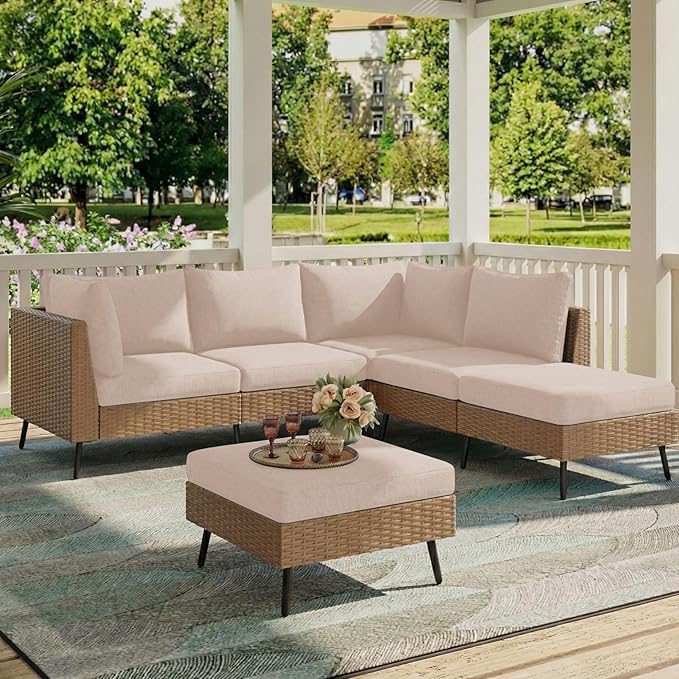 hyha Milk Silk Couch Cushion Covers, Soft Magic Sofa Covers Washable for 2 Cushion Couch, Stretch Sectional Outdoor Cushion Covers for Patio Furniture with Elastic Bottom(2 Packs, Taupe)