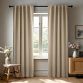 Deconovo Blackout Curtains, Thermal Insulated, W42 x L72 2 Panels, Back Tab, Machine Washable, Room-Darkening Drapes for Bedroom/Living Room Khaki