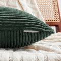 Dark Green Set of 2 Decorative Throw Pillow Covers (16x16) – 16x16in