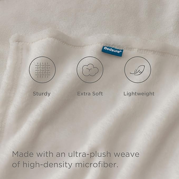 Bedsure GentleSoft Twin XL Fleece Blanket Dorm Bedding - Lightweight Soft Cozy Blankets for Bed, Sofa, Couch, Travel, Camping, Linen, 66"x90"