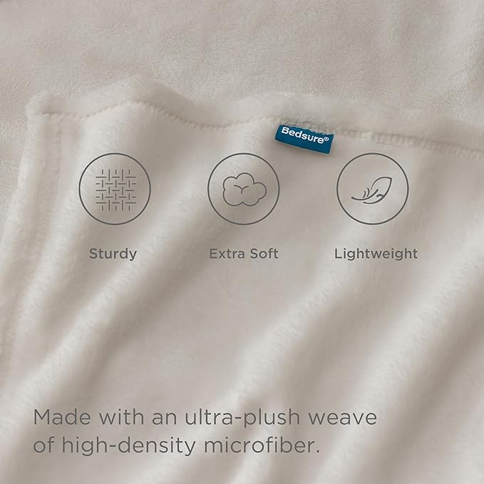 Bedsure GentleSoft Fleece Bed Blankets Large Size Linen - Soft Lightweight Fuzzy Cozy Luxury Oversized King Blanket Microfiber, Room Home Decor Gifts for Women and Men, 120x120 inches