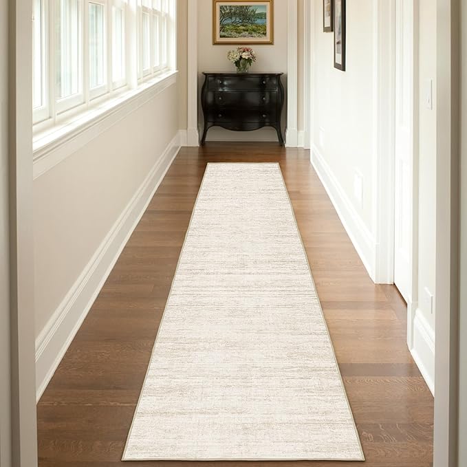 Kitchen Runner Rug 2.5x8 Runners for Hallways，Abstract Washable Runner Rugs Non-Slip Backing Rug Runner, Stain Resistant 8ft Runner Rug,Soft Floor Carpet Rugs for Bedroom，Laundry Room