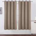 LEMOMO Cappuccino Thermal Blackout Curtains/52 x 72 Inch/Set of 2 Panels Room Darkening Curtains for Bedroom