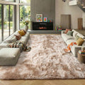 ONASAR 8x10 Area Rugs for Living Room, Tie-Dyed Beige Large Fluffy Bedroom Rug, Soft Plush Thick Shaggy Big Floor Carpet for Kids Boy Girls Teen Dorm Nursery Indoor Home Decor Aesthetic