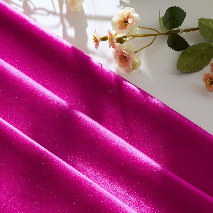 GIGIZAZA Throw Pillow Covers 22x22 Inch Hot Pink Velvet Pillows Decorative Covers Pack of 2 for Sofa Pillowcase Cushion Covers