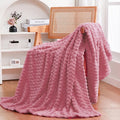 Dusty Pink Throw Blanket Inches Gifts for Mom Fuzzy (50"×60")