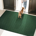 Mibao Front Door Mat Indoor Outdoor Entrance, Dirt Trapping Waterproof All-Season, All-Weather Doormat, Non-Slip Durable Natural Rubber Low Profile Easy Clean Patio Entrance Mat, 61.5" x 36", Green