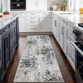 6"x8' Runner Rug for Hallways Kitchen 2' Washable Non Slip – 8ft, Black