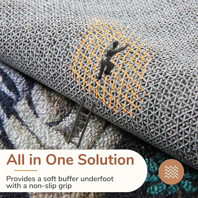 OPPODREAM Animal Soft Area Rugs 5x7, Washable Black Rug with Non Slip Backing, 5 x 7 Faux Cashmere Low-Pile 5x7 Carpet