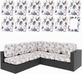 hyha 12Pcs Patio Cushion Covers, Stretch Outdoor Couch Cushion Covers, Washable Outdoor Chair/Sofa Slipcovers for Patio Furniture Cushions Protector with Elastic Bottom(Vintage Flower,Cover Only)